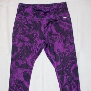 Purple Swirl Yoga Pants Leggings